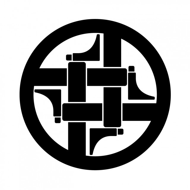 丸に井坂組み井桁