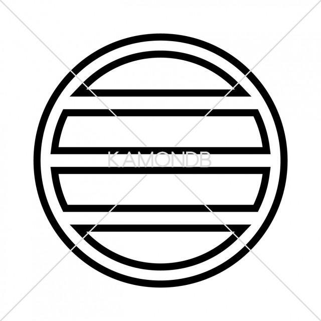 陰丸に三つ引