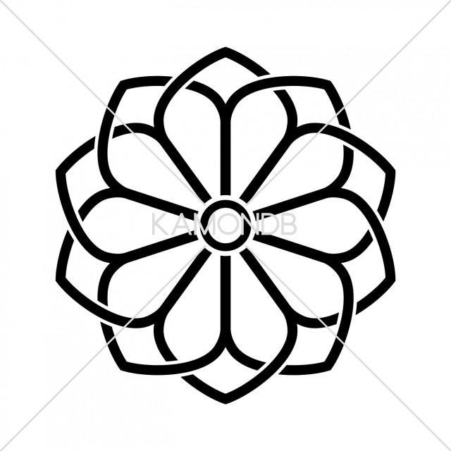 陰組合わせ八重桔梗