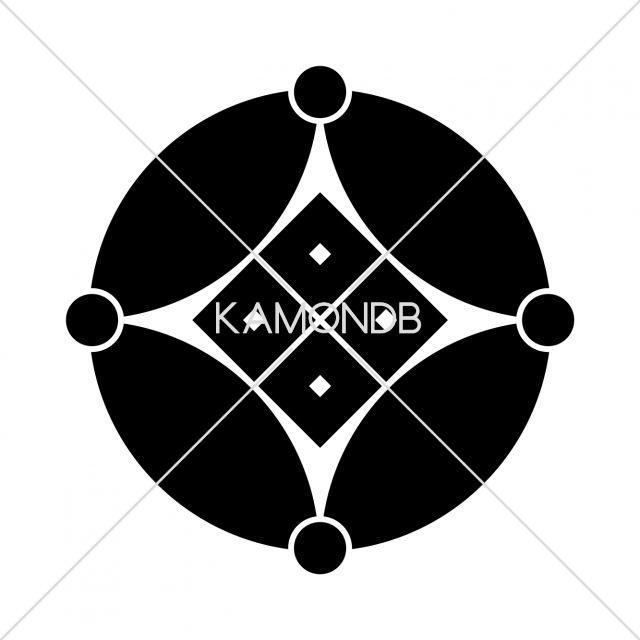 星付七宝に隅立て四つ目