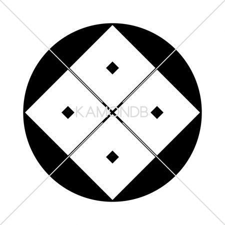 石持地抜隅立て四つ目