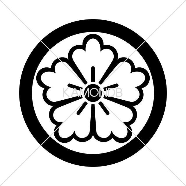丸に中陰唐花