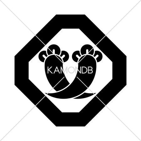 隅切角に違い丁子