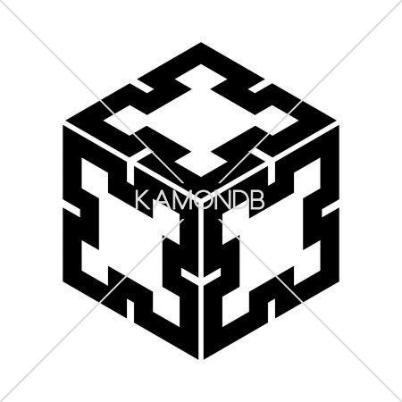 三つ折り入り菱