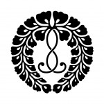 六条藤　金焼物　家紋 六条藤金焼物家紋