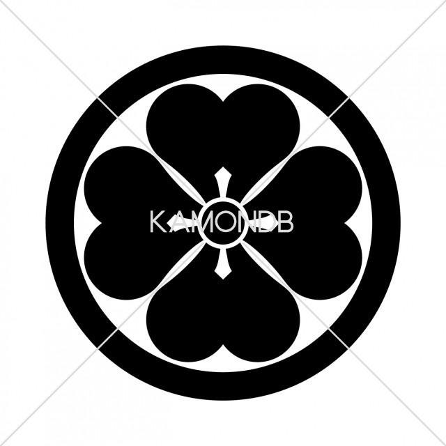 丸に四つ片喰