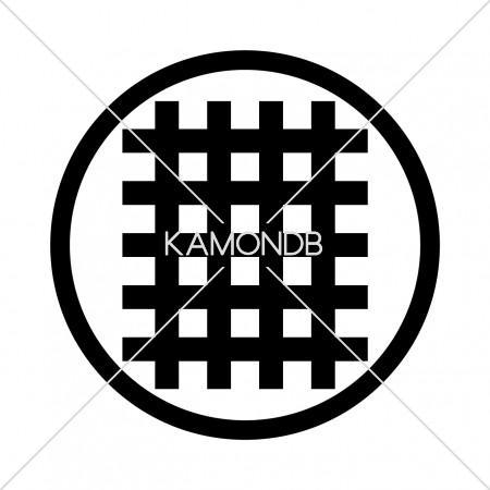 家紋 丸に九枚笹 家紋シール 7cm 2枚入り : ヤマトデザインヤフー店 - 通販