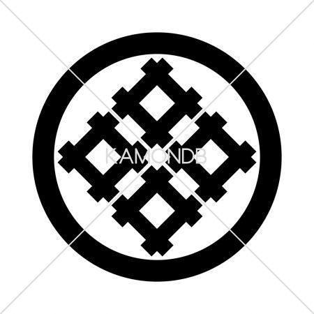 丸に角立て四つ井筒