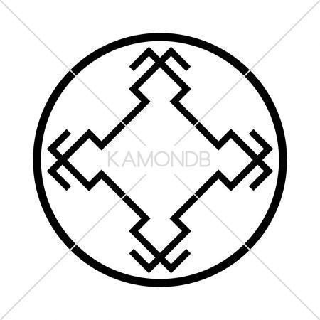 糸輪に角立て折り入り井筒