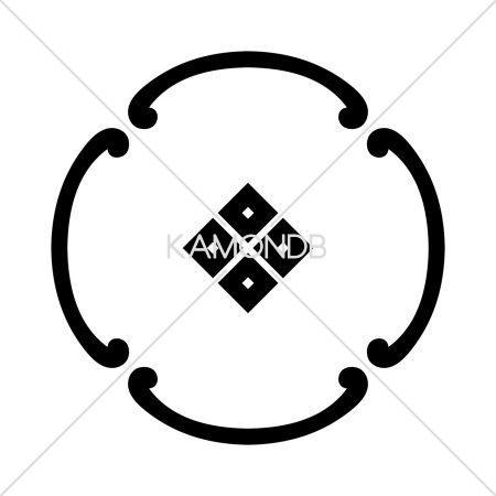 四つ鐶に蛇の目四つ目