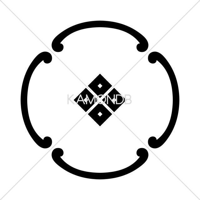 四つ鐶に蛇の目四つ目
