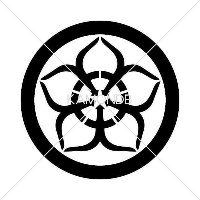 丸に大文字桔梗
