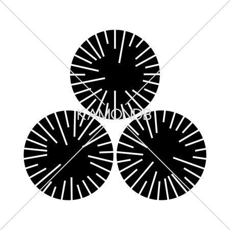 三つ盛炭の切り口