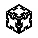 三つ折り入り菱