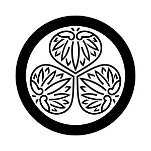 丸に陰三つ葵